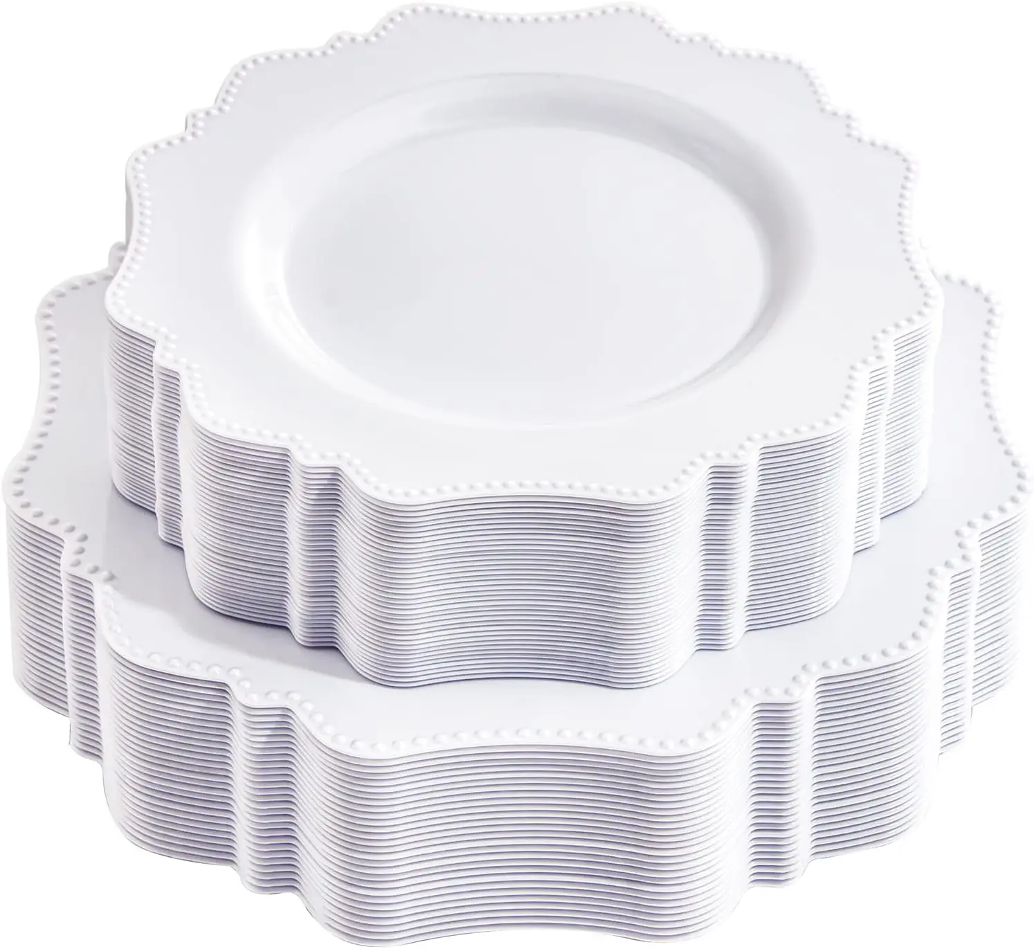 60PCS White Plastic…