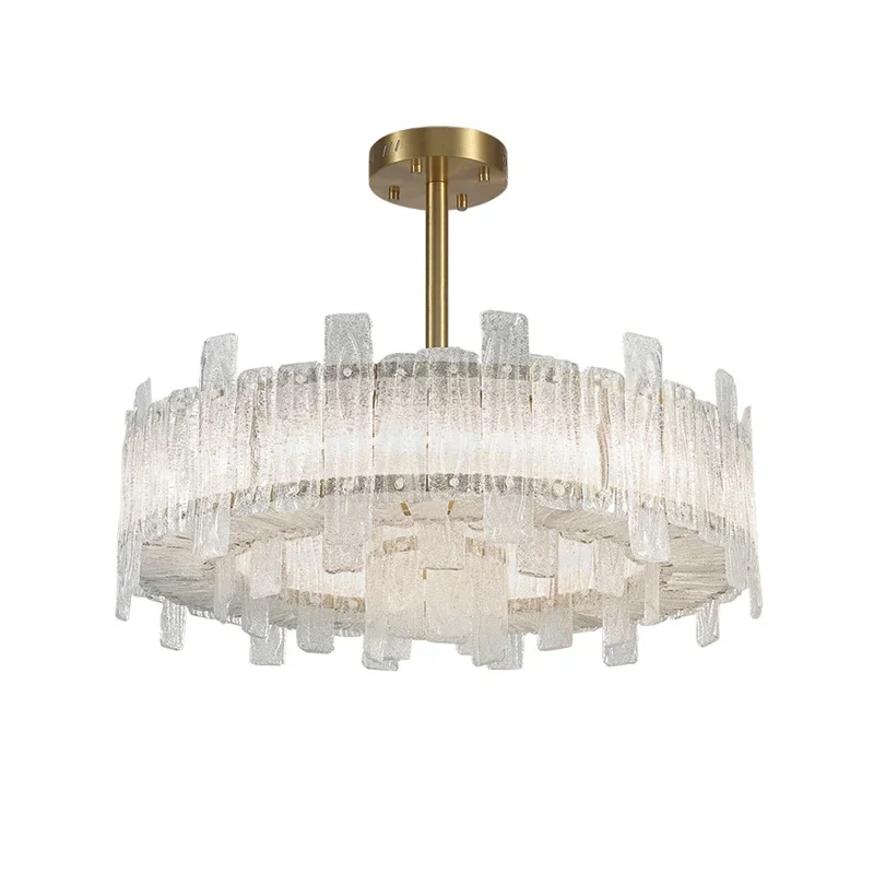 

Living room bedroom model room glass chandelier Postmodern creative chandelier simple dining room