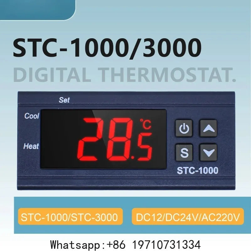 STC-1000 3000 Dual Relay Digital Temperature Controller Thermostat 12V 24V 220V LED Display for Incubator Aquarium