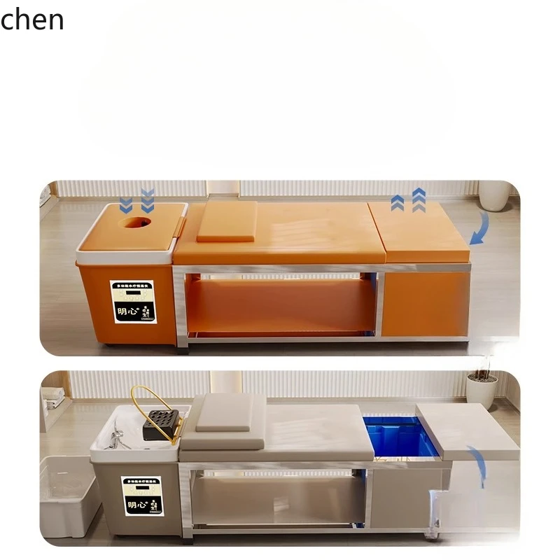 

ZML beauty salon special hair treatment shampoo bed water circulation fumigation bed automatic massage integration