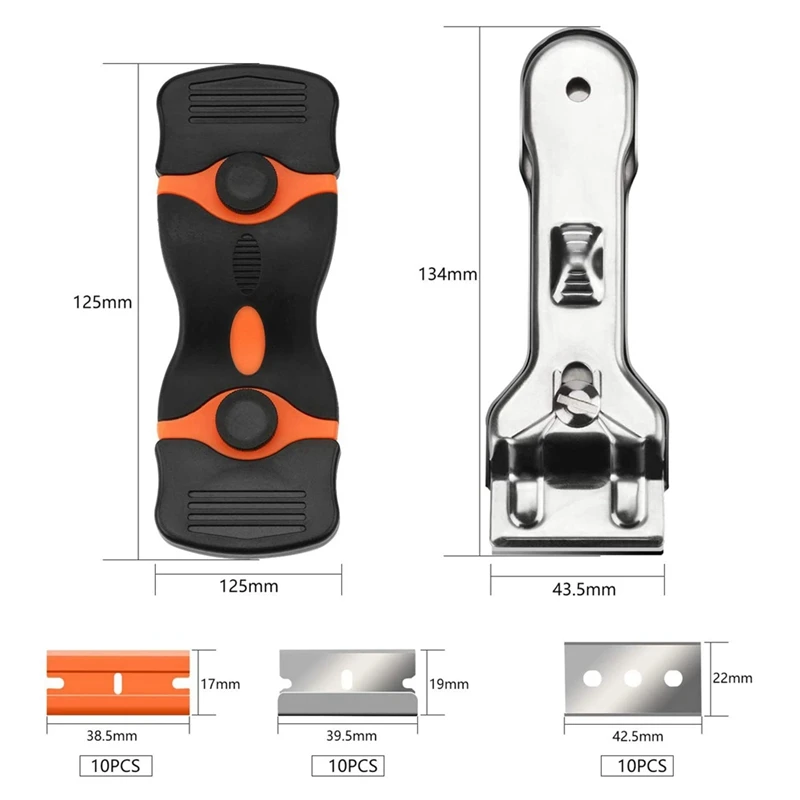 32-Piece Scraper Tool Set, Used For Removing Adhesive Labels Of Paint Scraping Stickers And Glass Remover