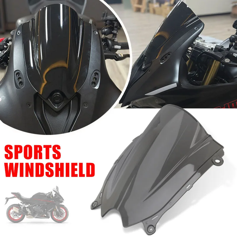 

Motorcycle Windscreen Deflector Sport Screen Protector Windshield Front Wind Spoiler For QJMOTOR SRK800 SRK600RS SRK 600RS 800