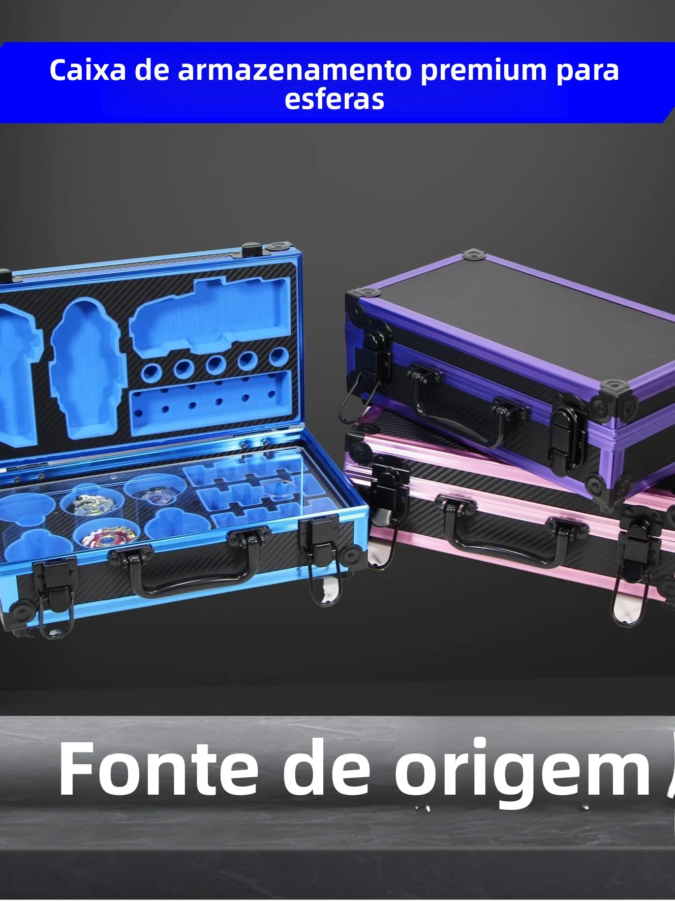 petite-boite-de-rangement-pour-gyroscope-ensemble-d'eponges-pour-gyroscope-etui-de-rangement-pour-lanceur-de-gyroscope-nouveau-modele-82-corps-en-metal-couvercle-interieur-en-eva-ouverture-par-rabat-utilisation-sur-bureau