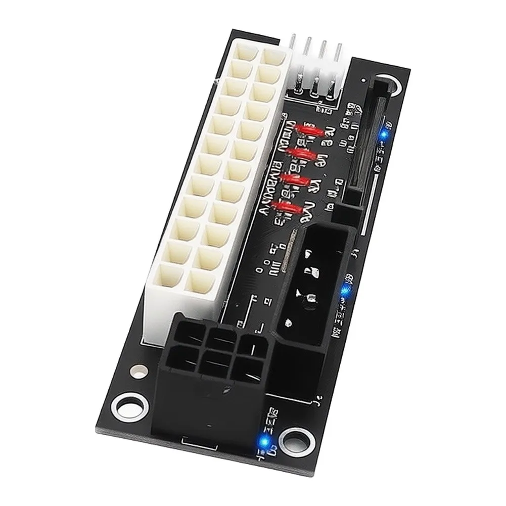 4-in-1 Interface Power Synchronizer 4Pin/SATA/6Pin Power Adapter Board With Power Indicator Light Multiple Power Connectors