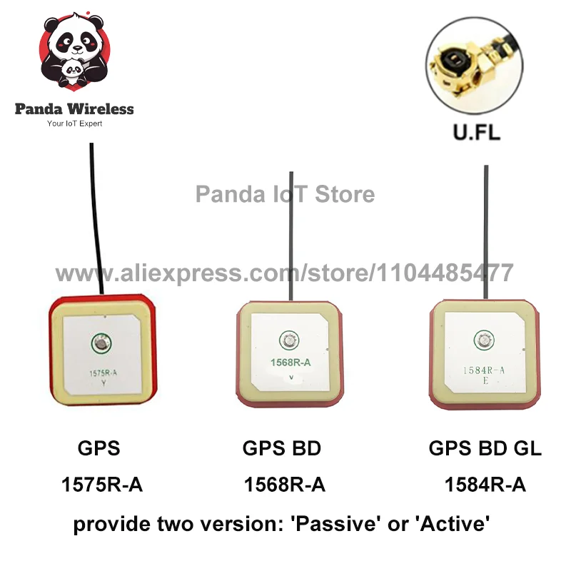 2Pcs In Stock High Precision GPS BD GL Active Passive Antenna U.FL Interface 3-30cm for UAV Orientation 1584R-A 1568R-A 1575R-A
