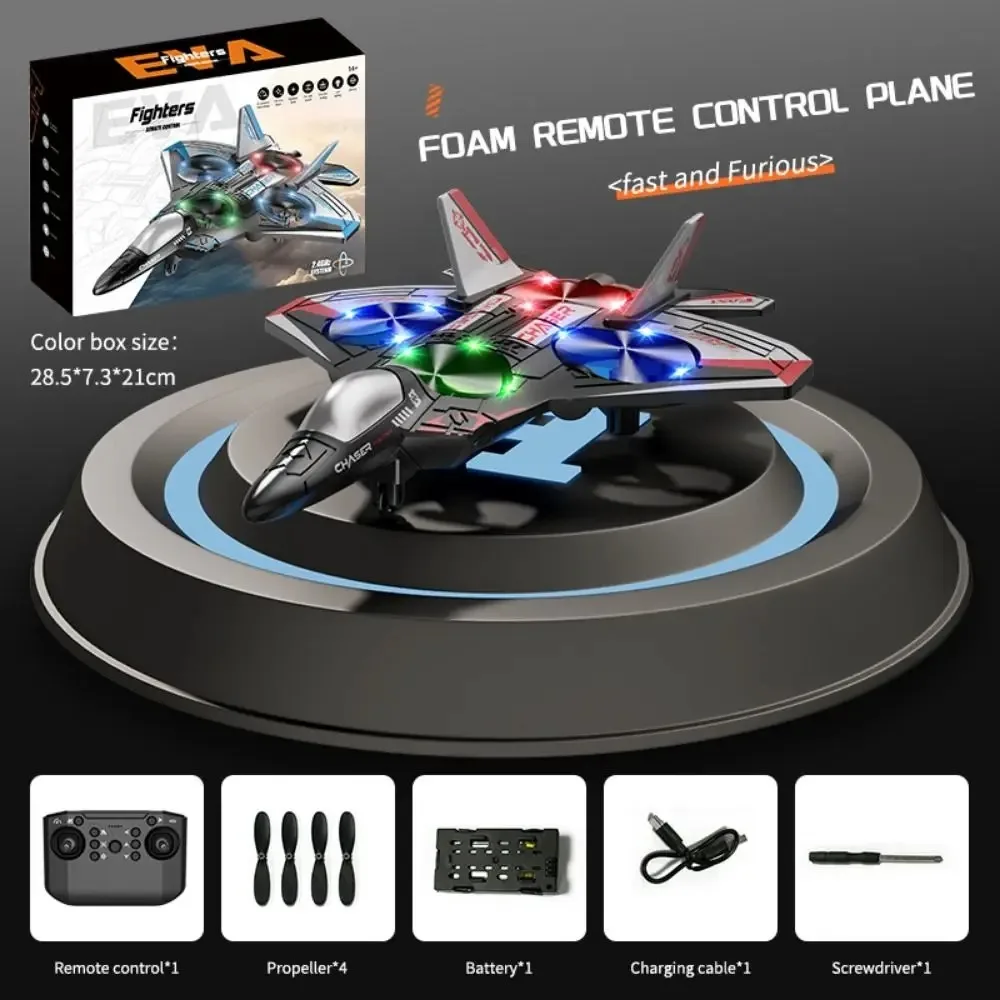 

EPP Foam Remote Control Foam Fighter Gravity Sensing RC Drones Four Motor Helicopter Toy with Light Durable RC Hobby Jet Plane
