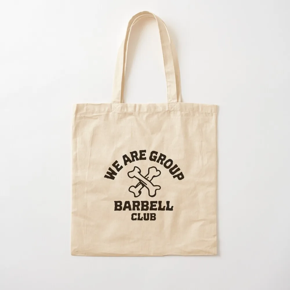

Barbell Club (small, front, black) Tote Bag shopping trolley bag Big bag women personalized tote Canvas Tote