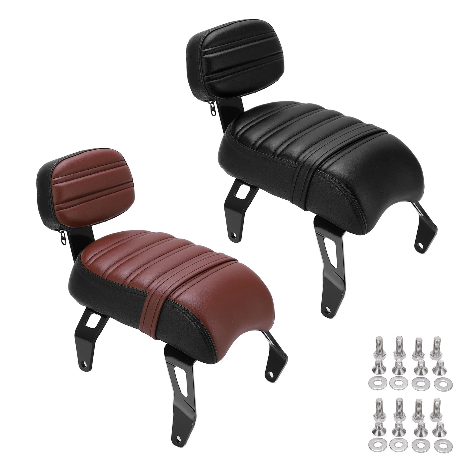 قطع غيار الدراجات النارية مقعد الركاب الخلفي مع مجموعات مسند الظهر لاستبدال مسند الظهر لمقعد الركاب الهندي 2018 ‐ 2023