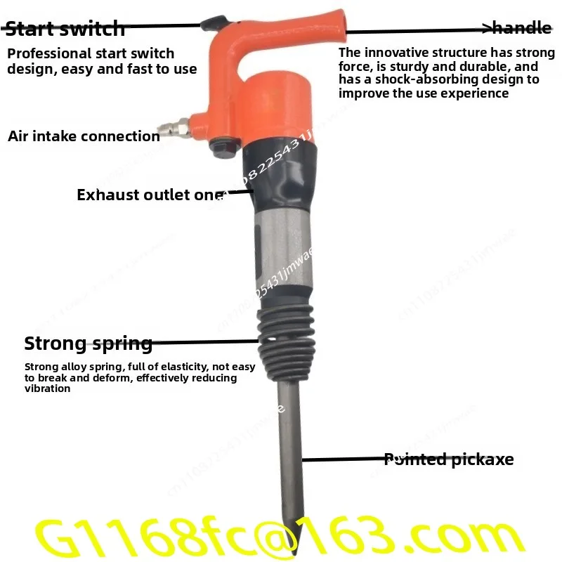 C4 Pneumatic Shovel Brake Pad Welding Slag Rust Remover Scraper Air Selector Pneumatic Shovel Tool
