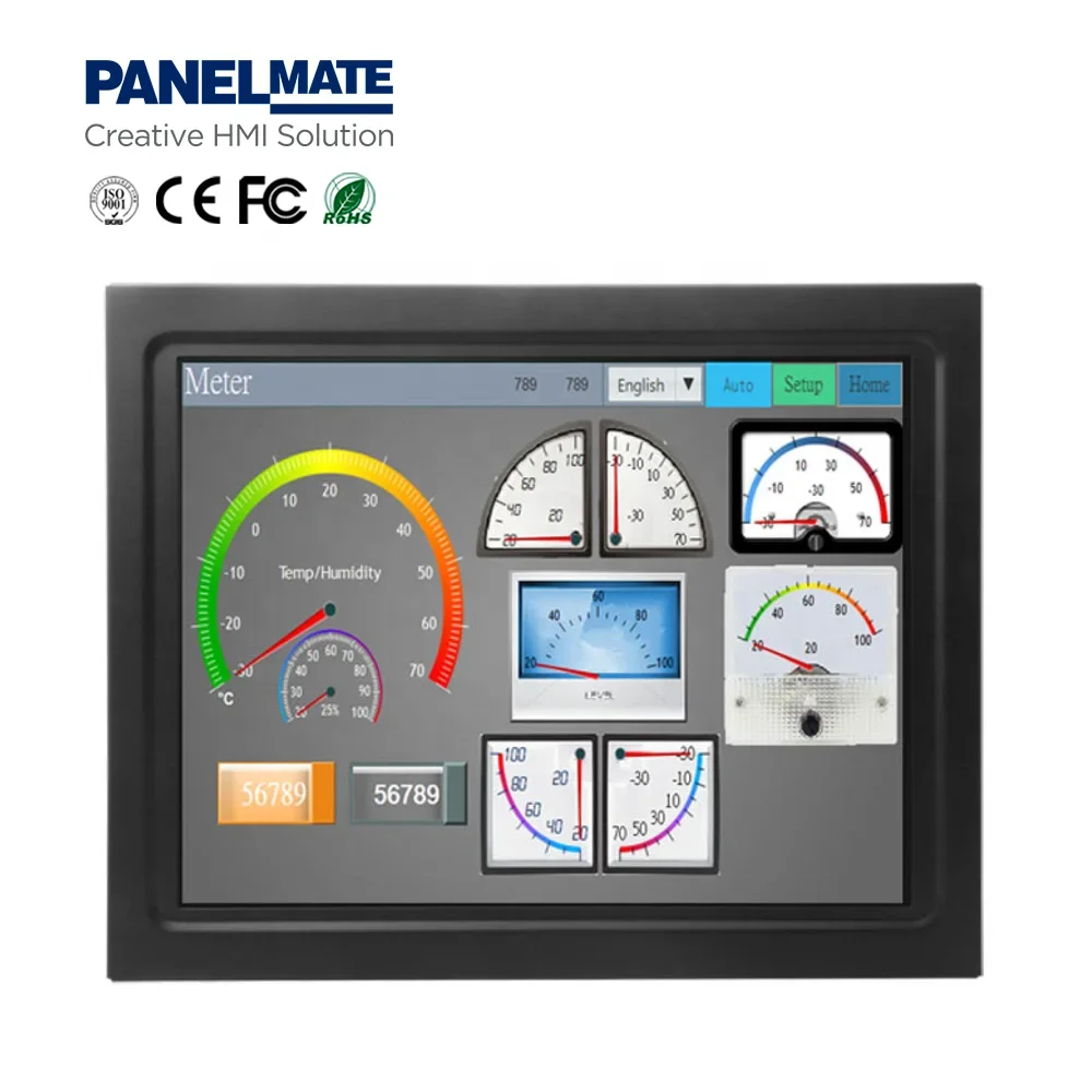 15 Inch HMI Panel PC Embedded Computer Codesys Industrial Fanless Panel PCs 120GB Intel J6412 8GB 128G Linux Operating