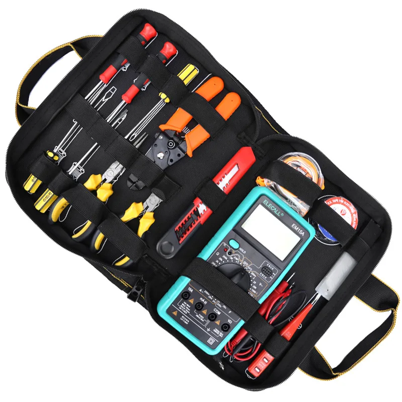 Tool Bag Portable Electrician Bag Network Repair Tool Multimeter Oxford Cloth Storage Bag