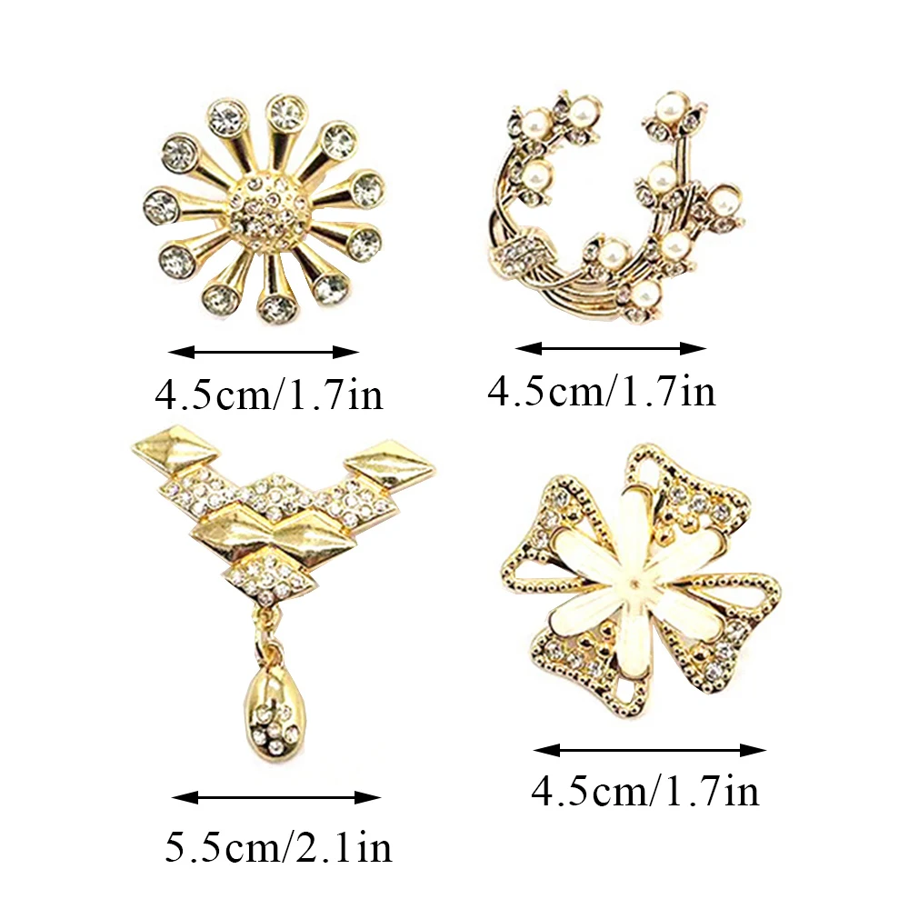 Vintage Metal Deer Flower Heart Clasp Buckle Buckles Bag Purse Hat Decor With Tassel Hardware DIY Leather Craft Accessory Golden