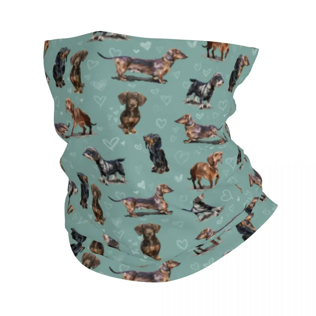 Custom The Dachshund Bandana Neck Gaiter Windproof Face Scarf Cover Men Women Badger Sausage Wiener Dogs Headwear Tube Balaclava