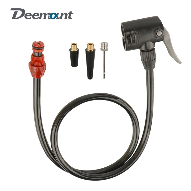 Mangueira da bomba de rosca m14 de 80cm com adaptador de válvula schrader presta dunlop bocal inflação tubo de serviço inflador de ar diy av fv dv tubo