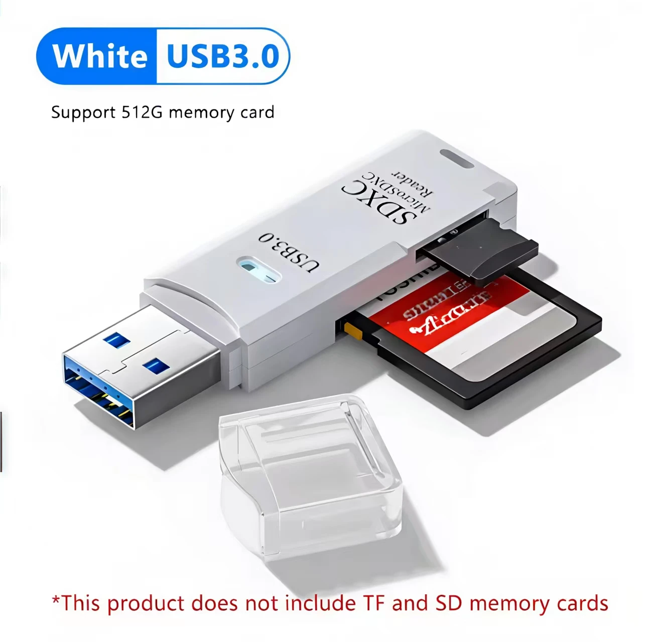 2-in-1 USB 3.0 kaartlezer Micro TF SD kaartlezer USB adapter Hoge snelheid kaartlezer TF geheugenkaart voor PC laptop accessoires