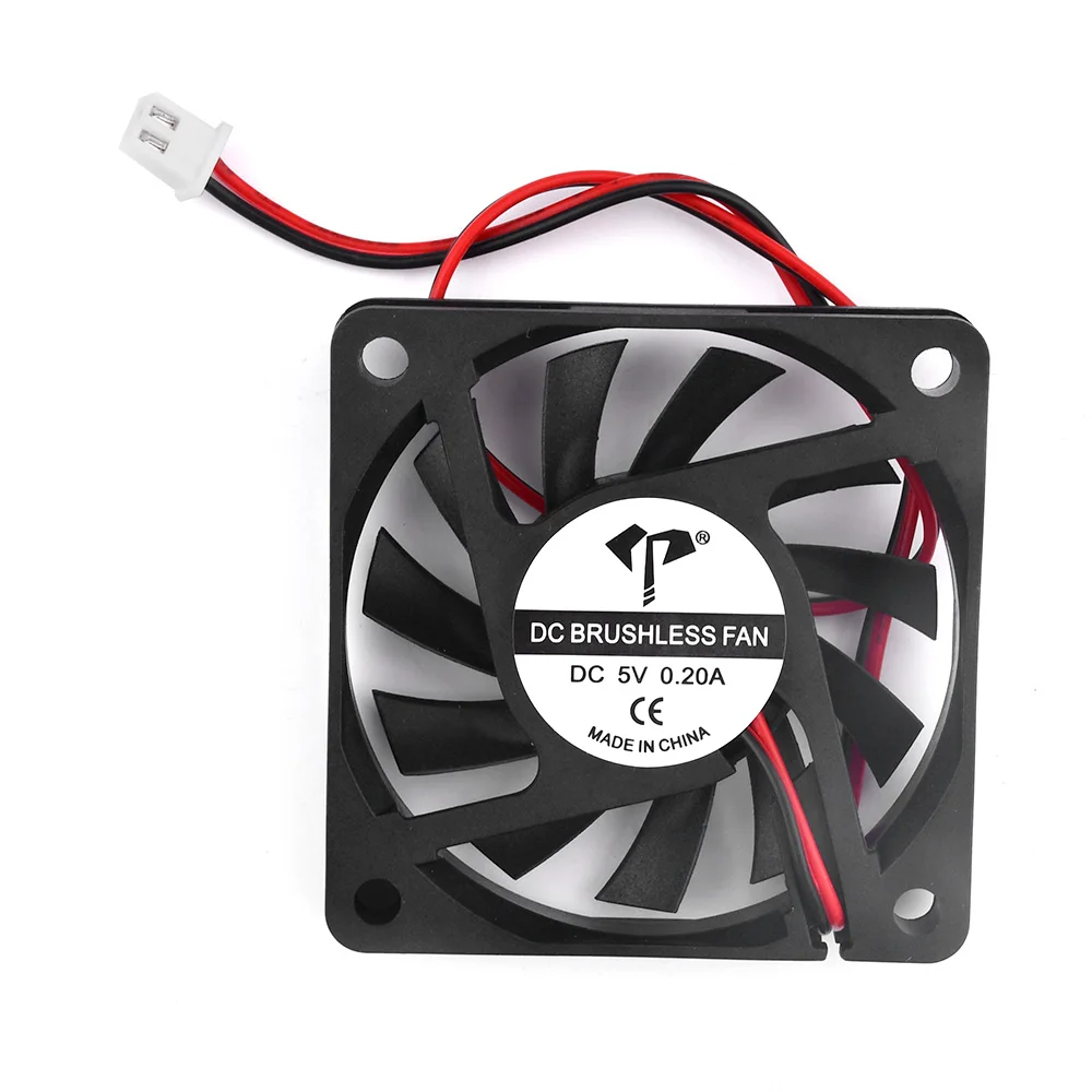 DC6010 60MM 5V 12V 24V ventilador de refrigeración rodamiento de aceite de dos cables pequeño ventilador de refrigeración silencioso Industrial piezas de impresora 3D 3500r/min
