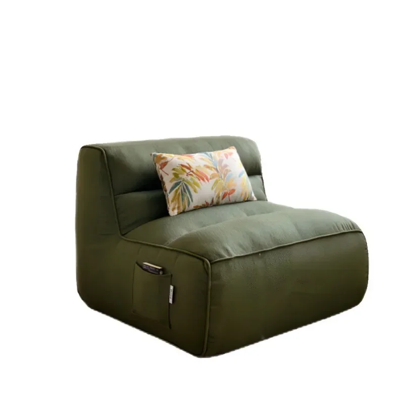 

Nordic cream wind cloud bread lazy single fabric sofa chair bedroom balcony casual creative dismantling and washing straight ro