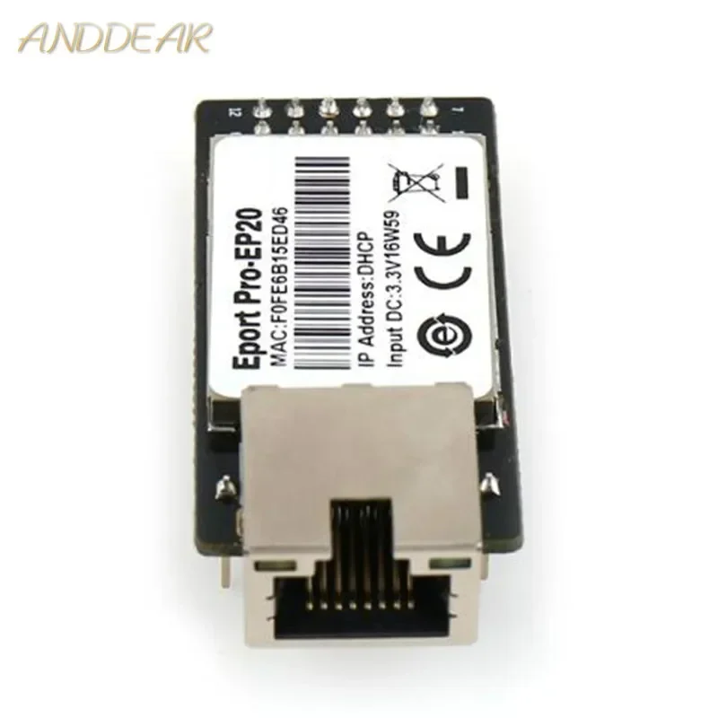 Epport Pro EP20-Pin Server jaringan Linux Port Serial TTL ke modul tertanam DHCP 3.3V TCP IP Telnet