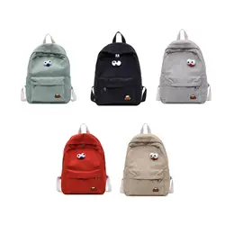 Backpack for Women Durable Corduroy Fashion Bag Portable Girls Rucksack for Hiking Trips Camping Holidays Outdoor Activities