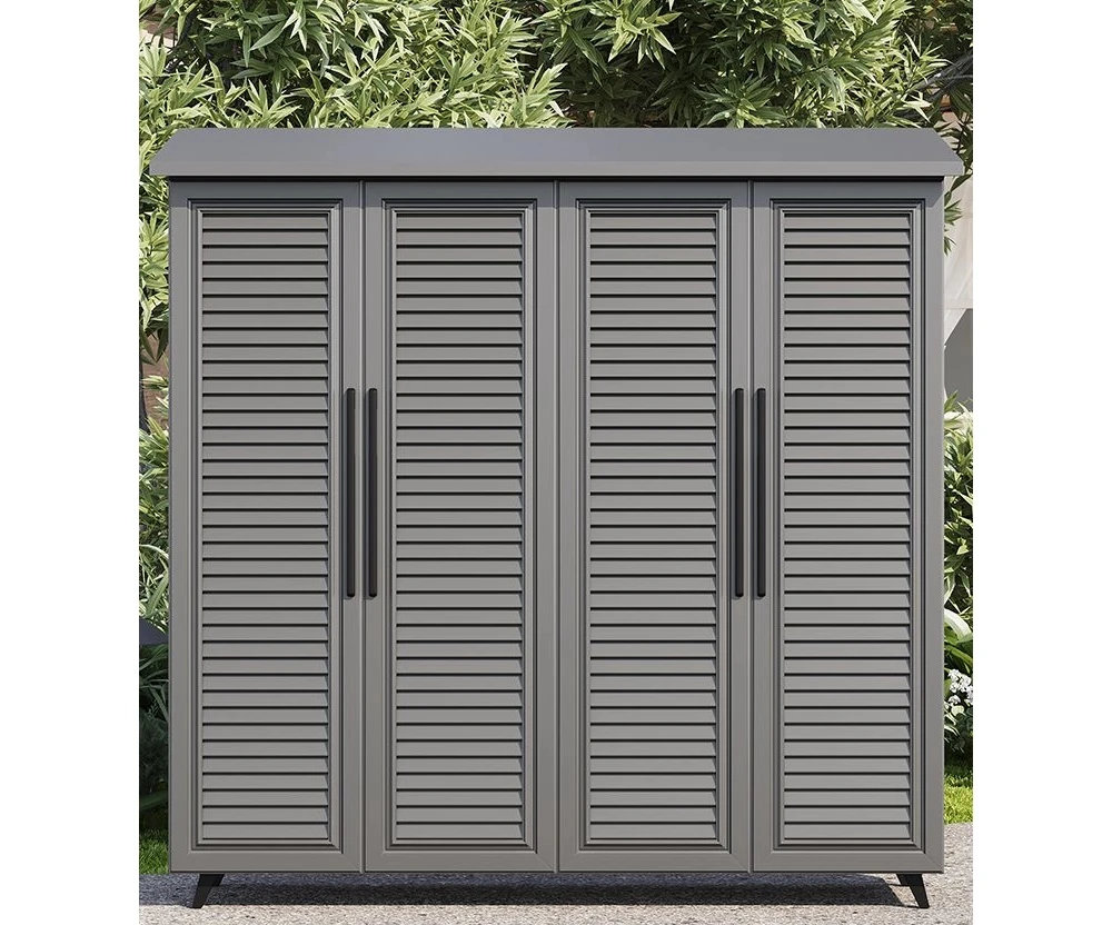 

Outdoor aluminum alloy locker waterproof sunscreen open-air storage garden tool room