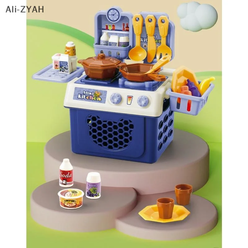 Herramienta de cocina de simulación para niños, juguetes de juego de rol, casa de juego de cocina simulada, juego divertido, juguete para regalo educativo temprano, 23/25/32 Uds.