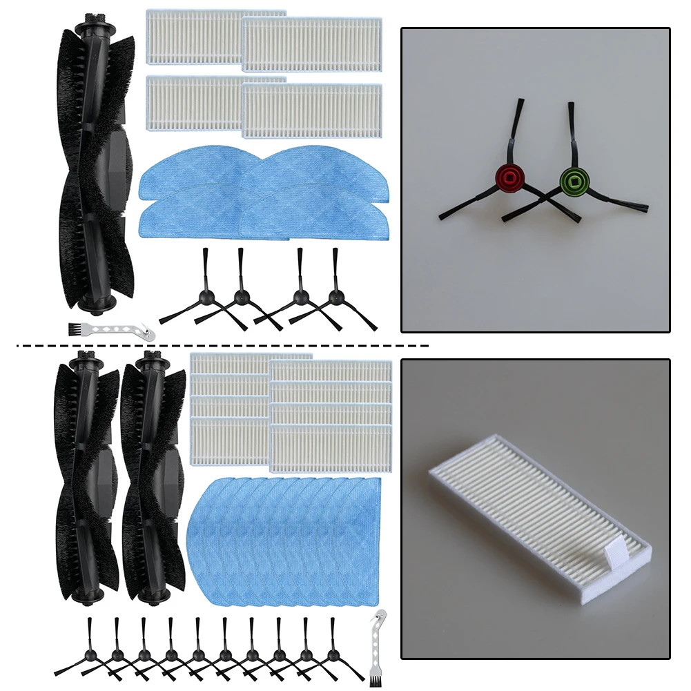 

For Laresar Clean Mars01 Robotic Vacuum Cleaner - Replacement Parts Set (Main Brush, Side Brush, Filter, Mop)