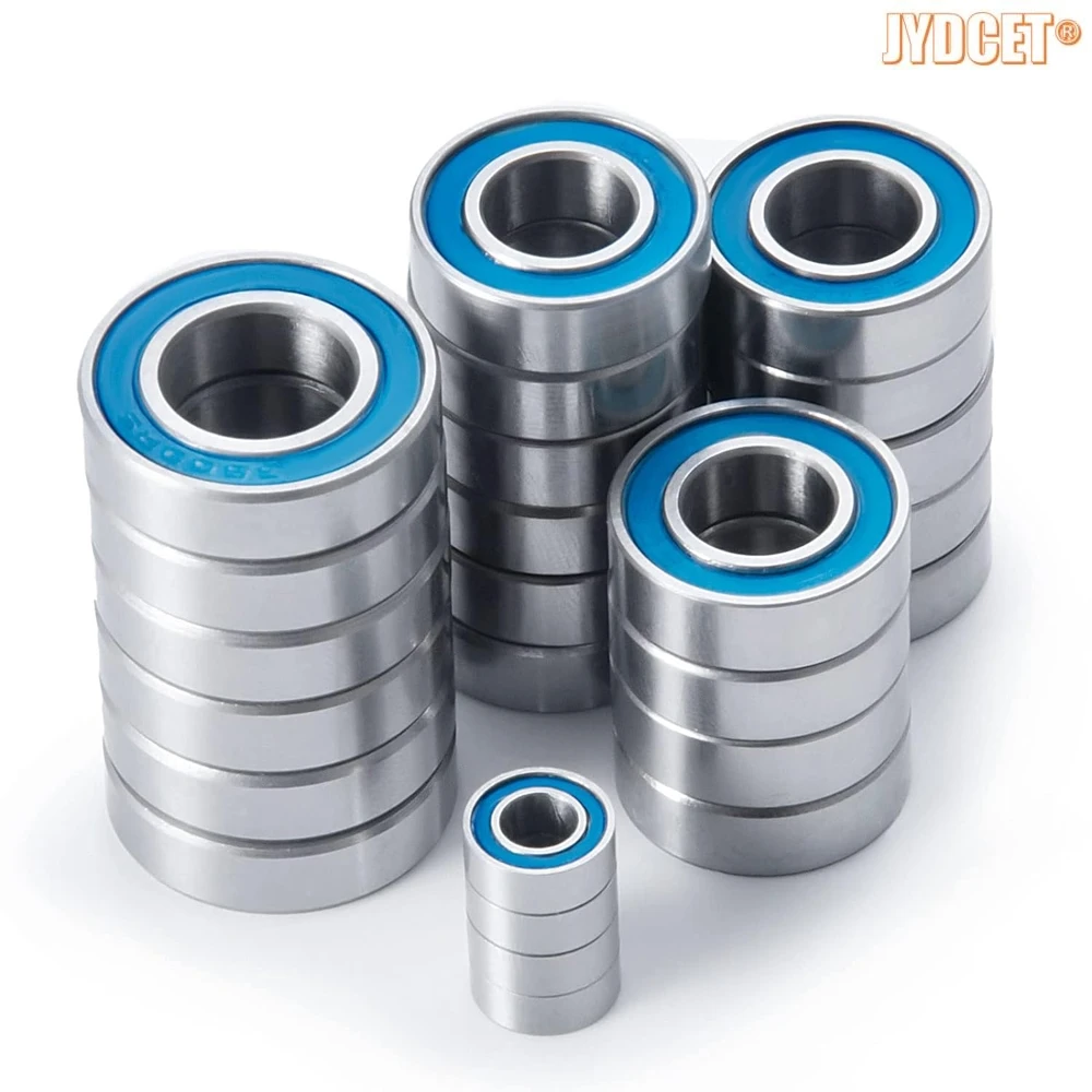 25pcs Rubber Sealed Bearings Kit Wheel Hub Ball Bearing Chrome Steel for 1/6 Baja Rey 2.0 RC Crawler Car