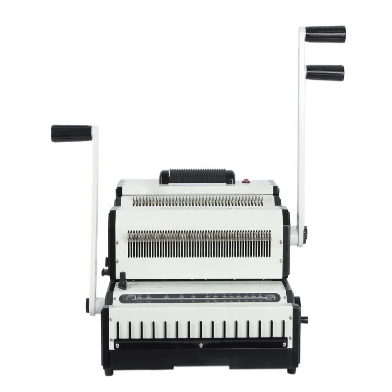 Multi-functional 2 IN 1 Spiral Coil and Double Wire Binding Machine