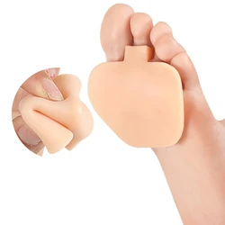 2pieces=1pair Silicone Gel Patch Cushion Pads Orthotic High Heel Insoles Metatarsal Shoes Sore Forefoot Foot Care Pain Relief