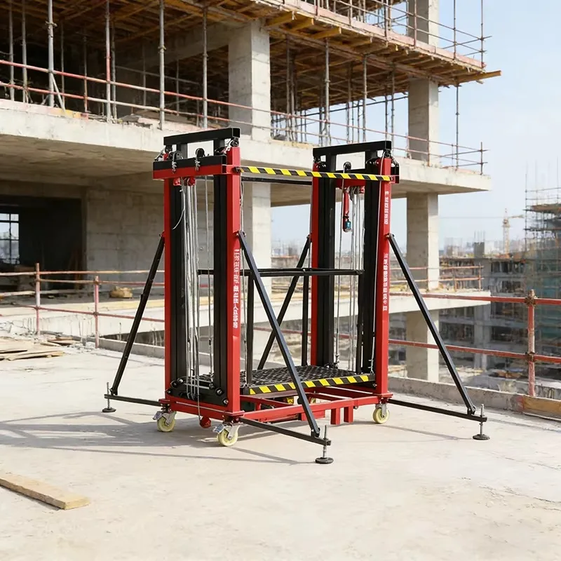 Portable Mobile Electric Lifting Scaffolding Foldable Platform Remote Control Construction Decoration Durable Electric Scaffold