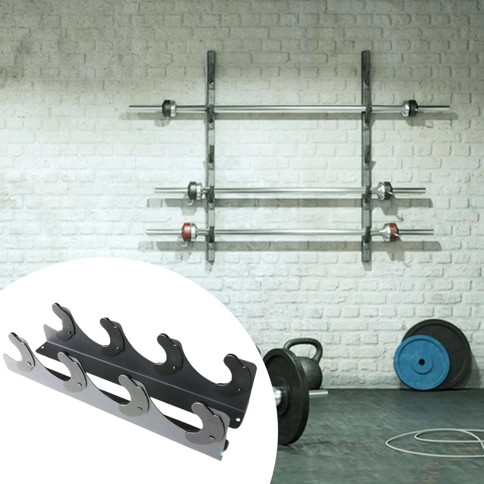 adjustable-width-barbell-holder-rack-hanging-bar-wall-mount-fitness-gear-organizer-for-gym-weights-and-barbell-set