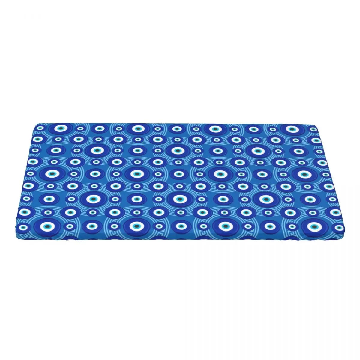 Rectangular Oilproof Turkey Evil Eye Symbol Pattern Nazar Amulet Table Cover Table Cloth 4FT Tablecloth for Picnic