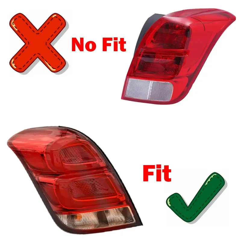 Car Rear Tail Light Warning Brake Turn Signal Lamp Taillight Housing Without Bulb For Chevrolet TRAX 2014 2015 2016 2017 2018