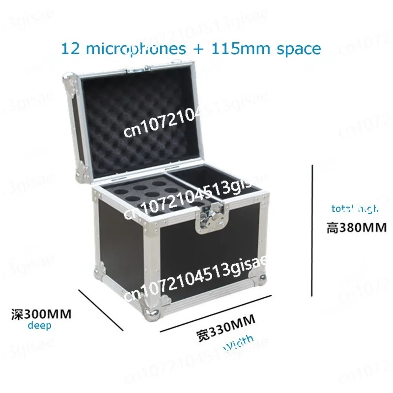 Flight Case Air Box Cabinet Wireless Headphone Holder Waist Bag Handheld Receiver