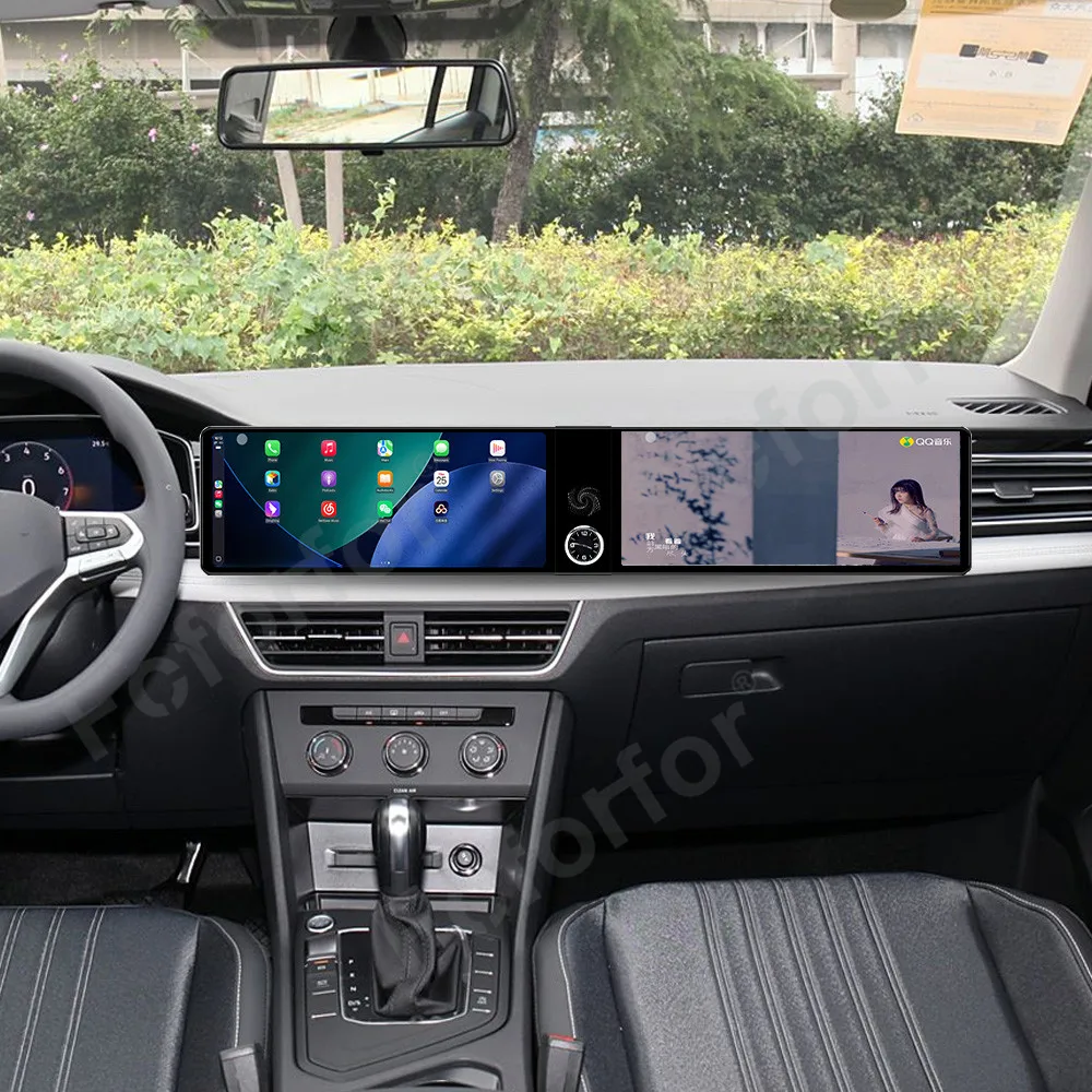 

For Volkswagen Tiguan L 2023-2025 12.3" Dual Screen Android13 Carplay Auto GPS Navi Plug Play Car Radio Multimedia Head Host