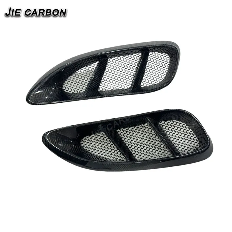 For Porsche 718 Cayman Boxster Cayenne 2PCS higher quality Carbon Fiber Side Vents Air Intake Cover Side Ventilation Grille