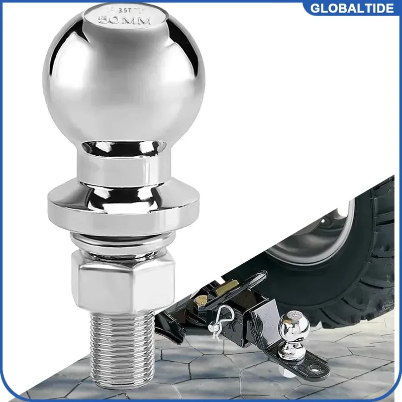 3.5T 50mm Ball Head Trailer Hitch Towing Hook Connecting Rod For Trailers Heavy Duty Tow Bar Coupling Accessory Tool