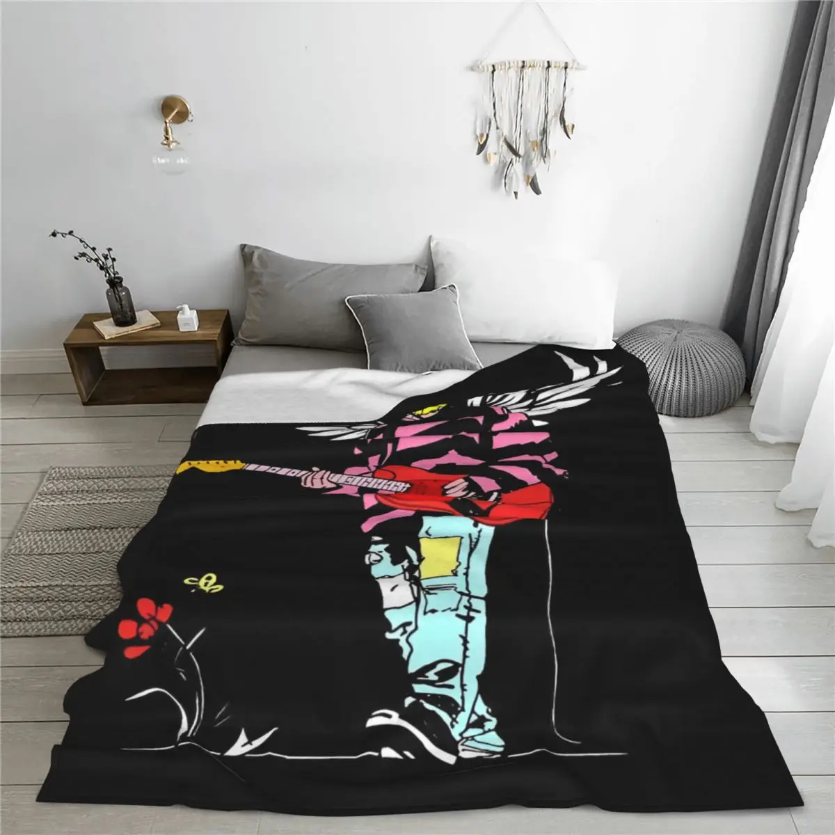 Kurt Cobain Blanket Coral Fleece Plush Winter Multifunction Soft Throw Blankets for Bedding Couch Bedding Throws