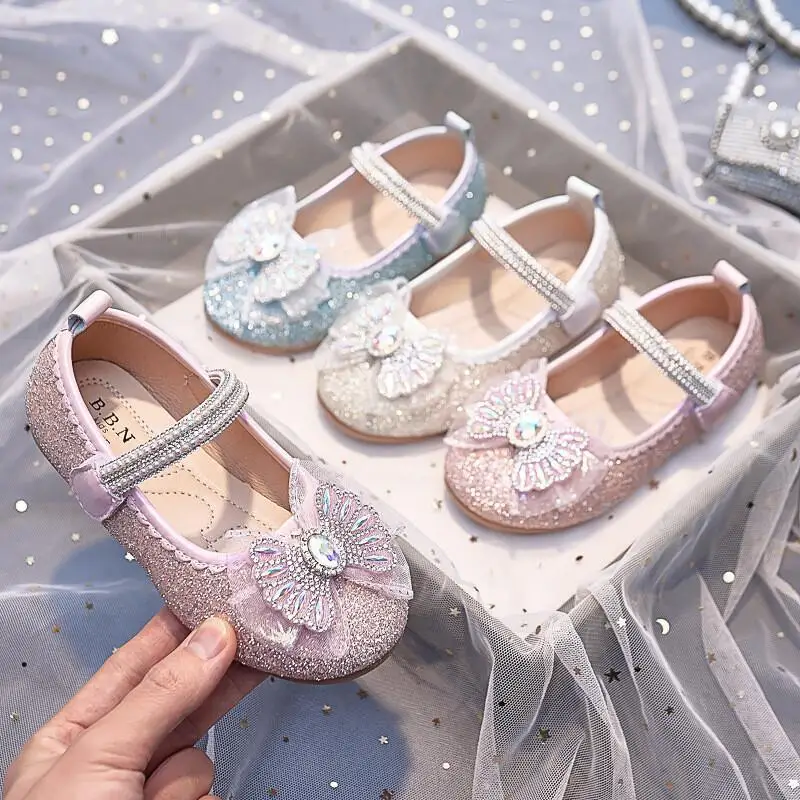 

Kawaii Casual Coat Set Fashion Children S Clothing Princess Shoes For Girls 2025 New Summer Children S Dress Shoes Flower Girl