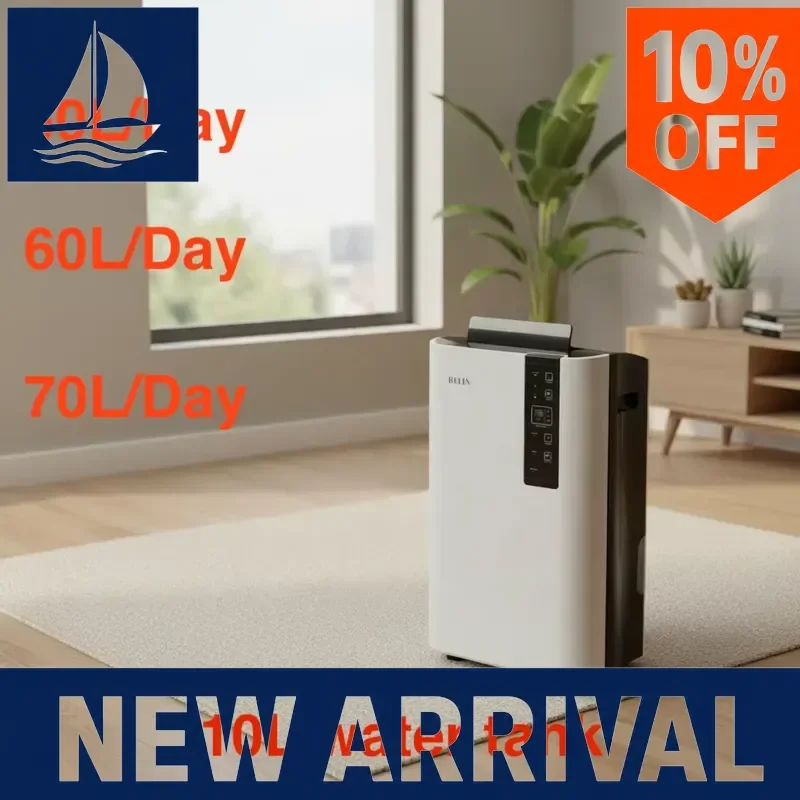 for. Dehumidifier 127 Pints Day Large Room 1074 Sq Ft Quiet Auto Restart Adjustable Humidistat Home Basement Garage Moisture
