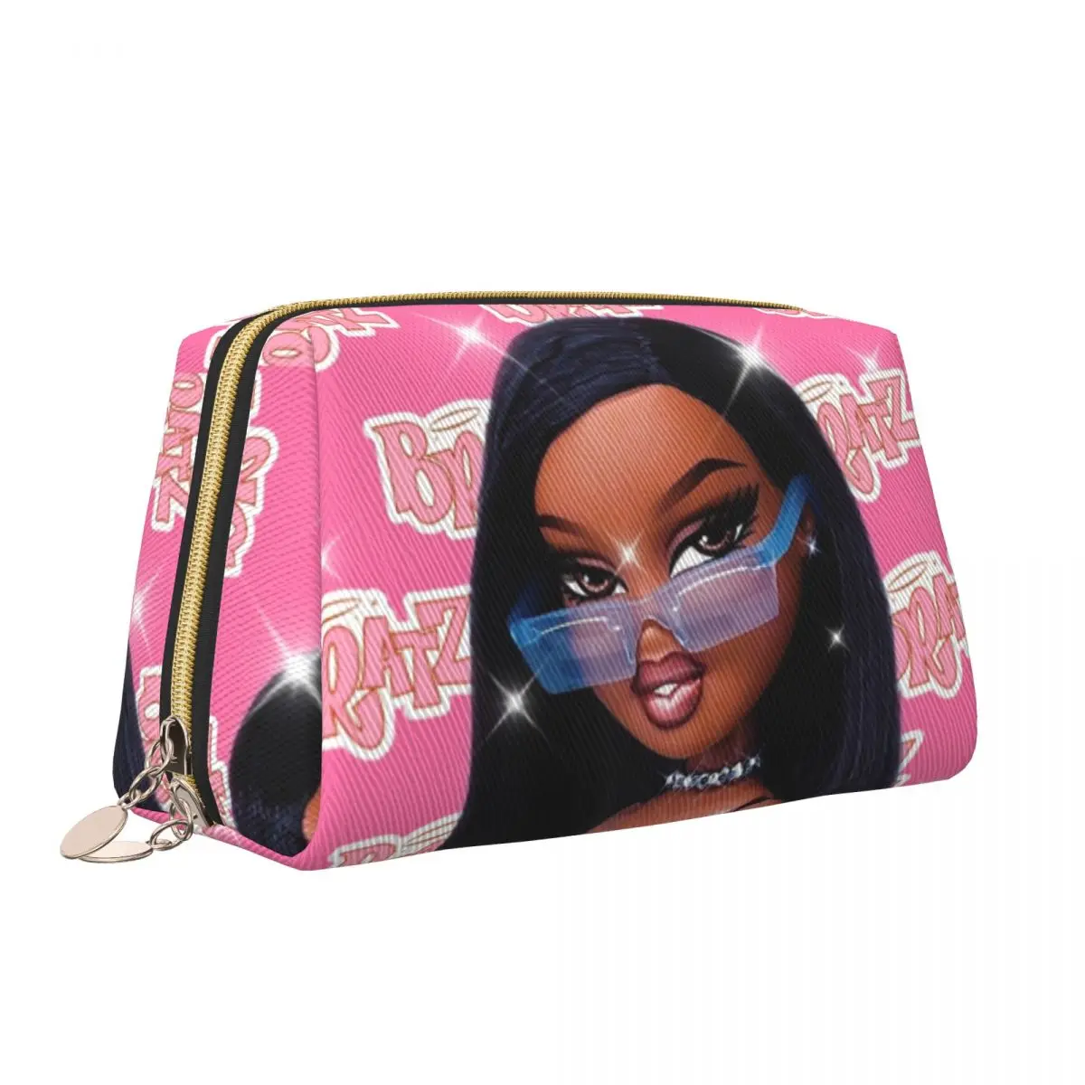 Travel Bratz Rock Angelz Toiletry Bag Kawaii Cartoon Manga Anime Makeup Cosmetic Organizer Women Beauty Storage Dopp Kit Case