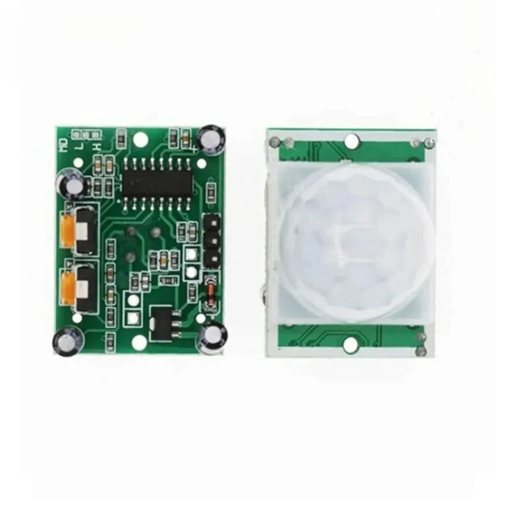 HC-SR501/SR505/AM312 PIR Motion Sensor Kit Adjustable Infrared Pyroelectric Detector Sensor Module with Bracket DC 2.7-12V