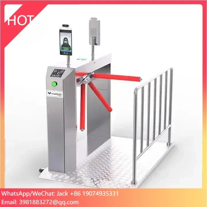 

Control Access Security Gate Face Recognition Tripod Turnstile Gate For Supermarket Bus Station