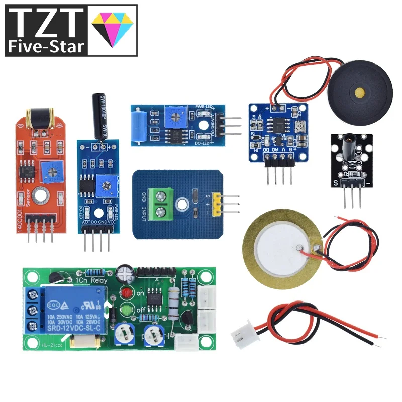 Piezoelectric Shock Tap / Ceramic Piezo / 801s Shake / SW-420 / SW18010P / SW-18015P Vibration Switch Sensor Module For Arduino