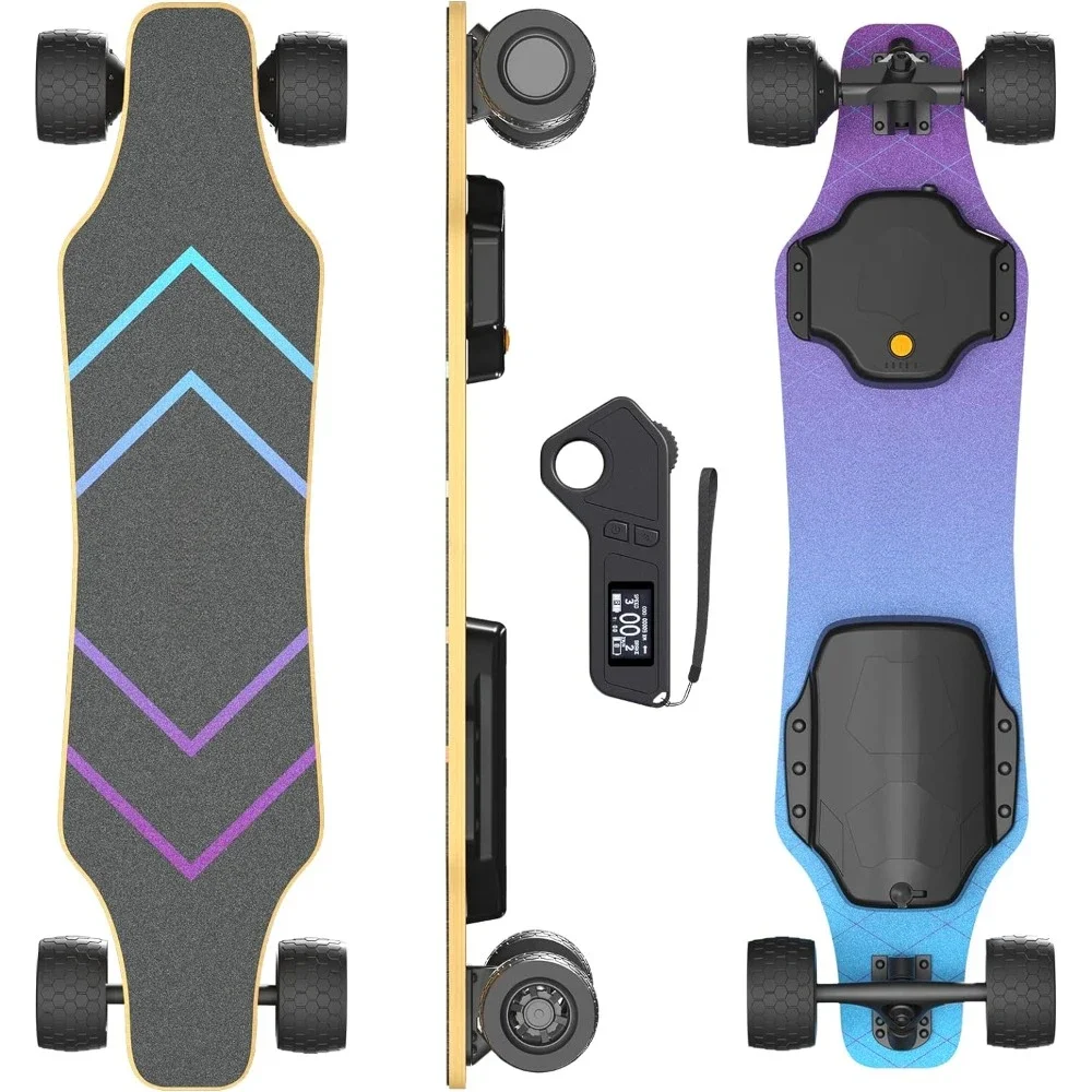 Electric Skateboard with Remote Control, Powerful 900W Hub-Motor, 25 Mph Top Speed, 12.5 Miles Range, Electric Skateboard
