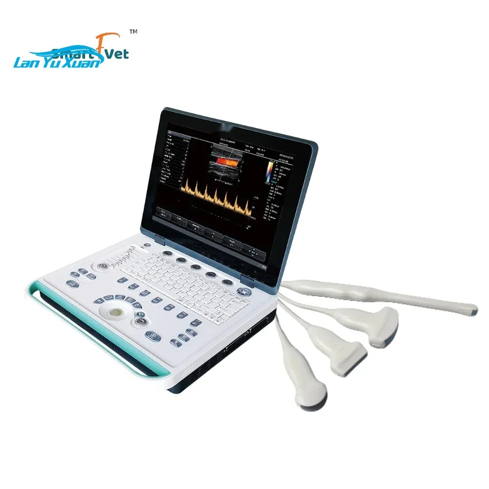 Color Doppler Portable Ultrasonic Machine Laptop Veterinary Ultrasound Scanner C5Pro for Vet Hospital