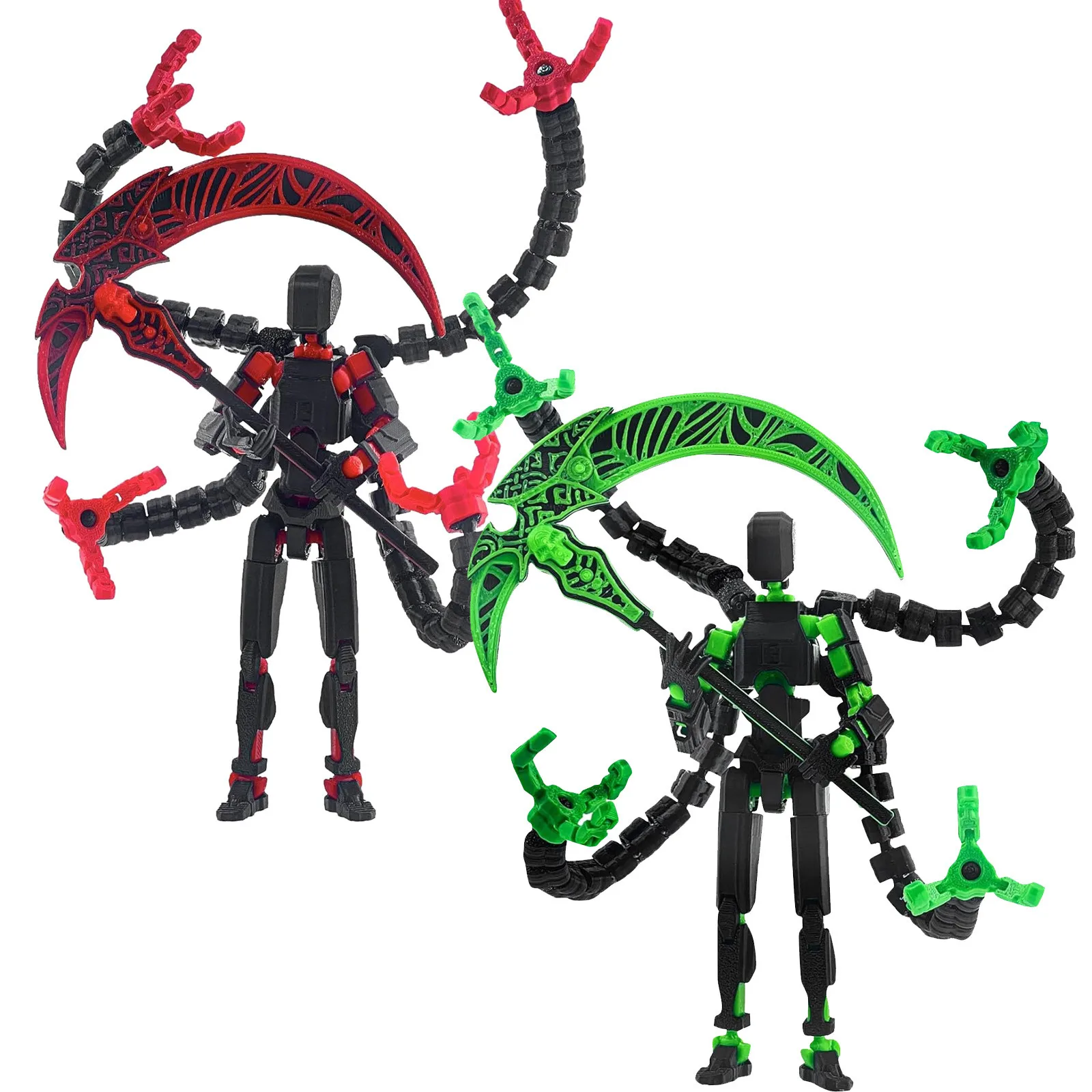 3D Printed Multi-jointed Toy T13 Action Figure Creative Decompression Desktop Ornament Suitable for Boy's Gifts