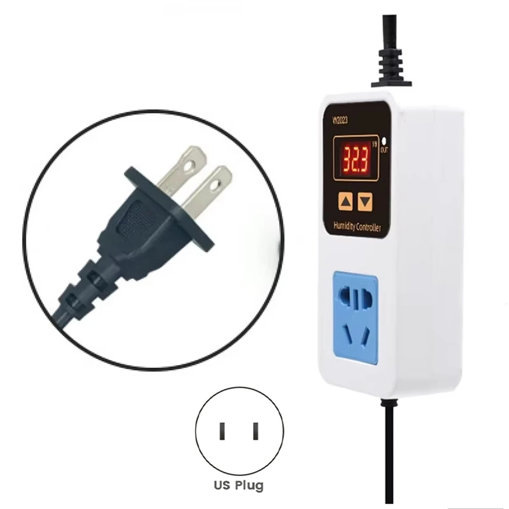 

[NEW!N92R】 W2023 Digital Display Humidity Controller Humidifier Humidification Smart Humidity Control Socket US Plug
