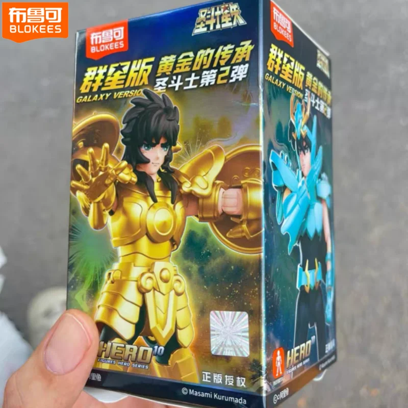 

Оригинальный Blokees Gold Saint Building Block Saint Seiya Vol.2 слепая коробка скрытый Водолей предметы сборная фигурка подарочные игрушки орнамент
