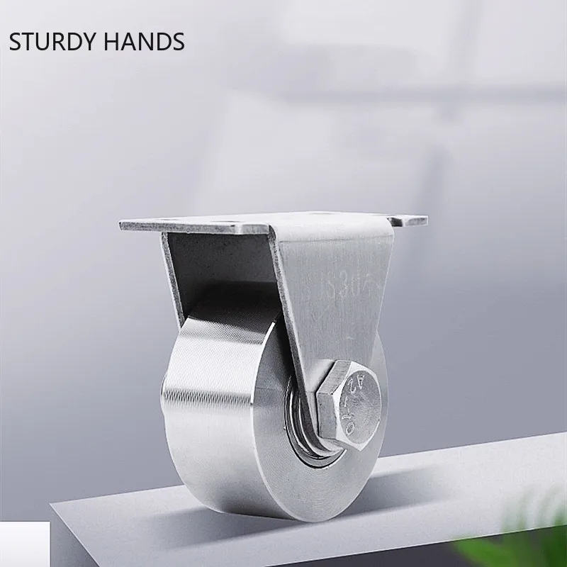 Stainless Steel Sliding Track Roller Pulley Heavy Duty Sliding Door Pulley Shower Door Track Directional Wheel Furniture Runners